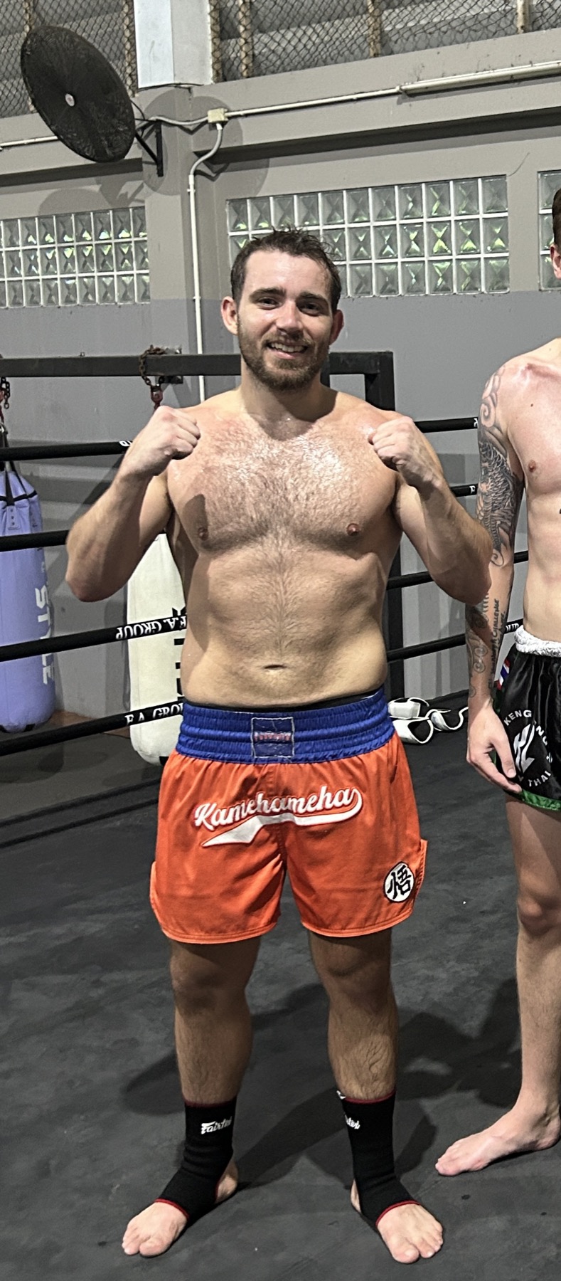 Niki after Muay Thai training in Bangkok